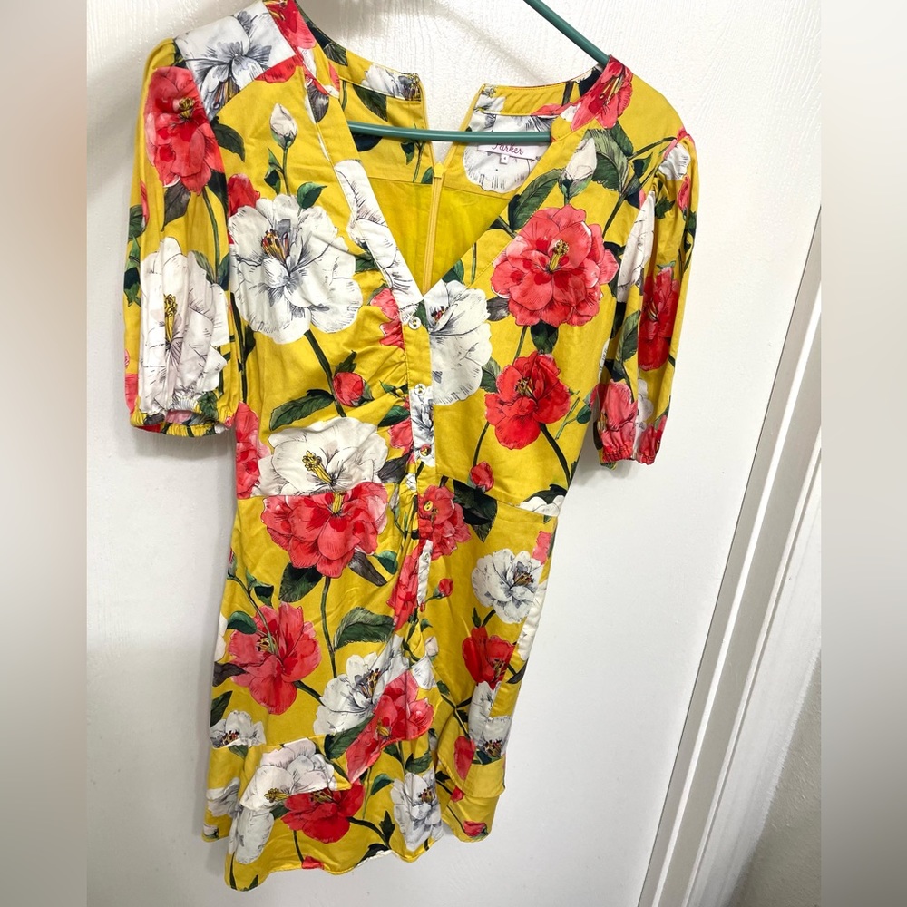 Parker Minna Lemon Wildflower print cotton dress. - Picture 11 of 15